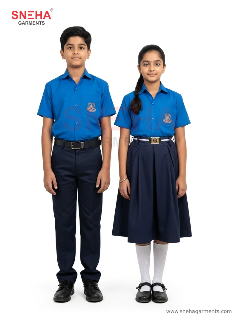 Blue Shirt & Navy Formal Uniform