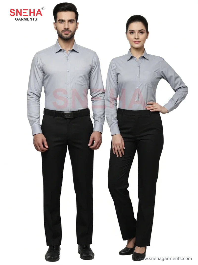 Light Gray & Black Shirt Uniform