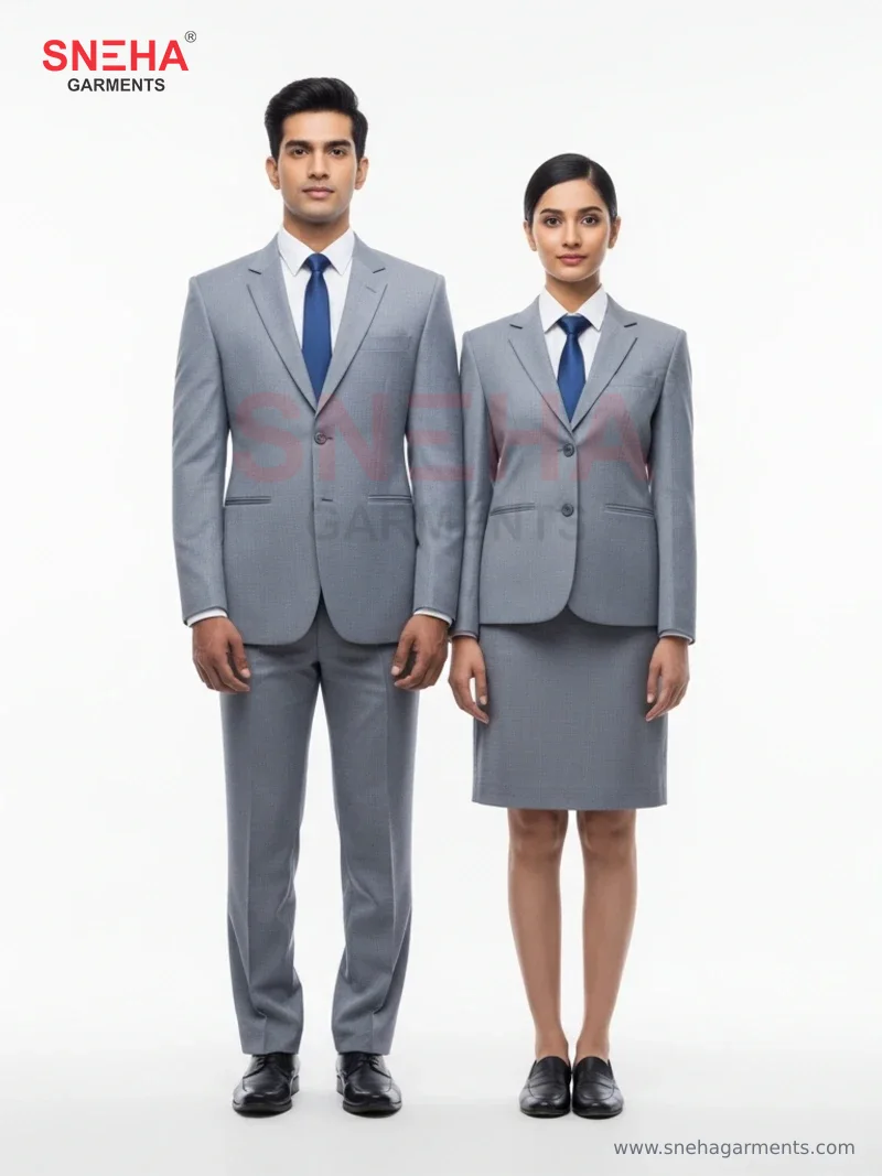 Light Grey Suit with Navy Tie
