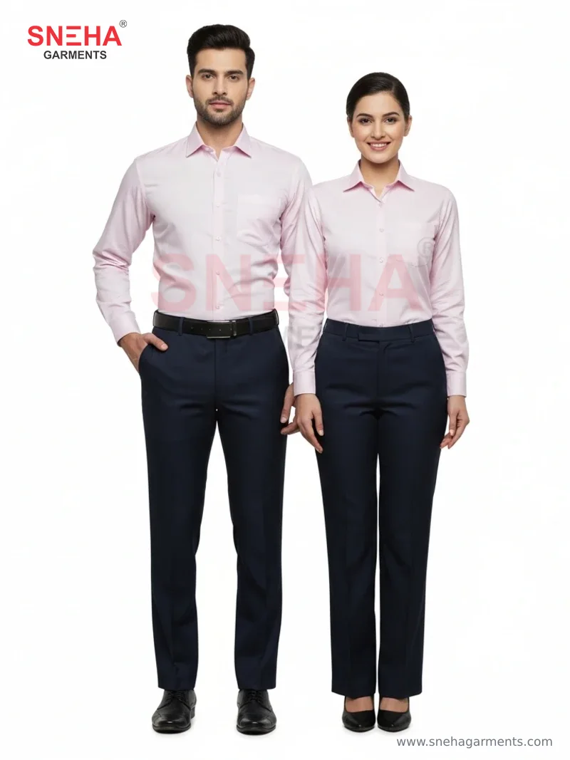 Light Pink & Navy Shirt Uniform