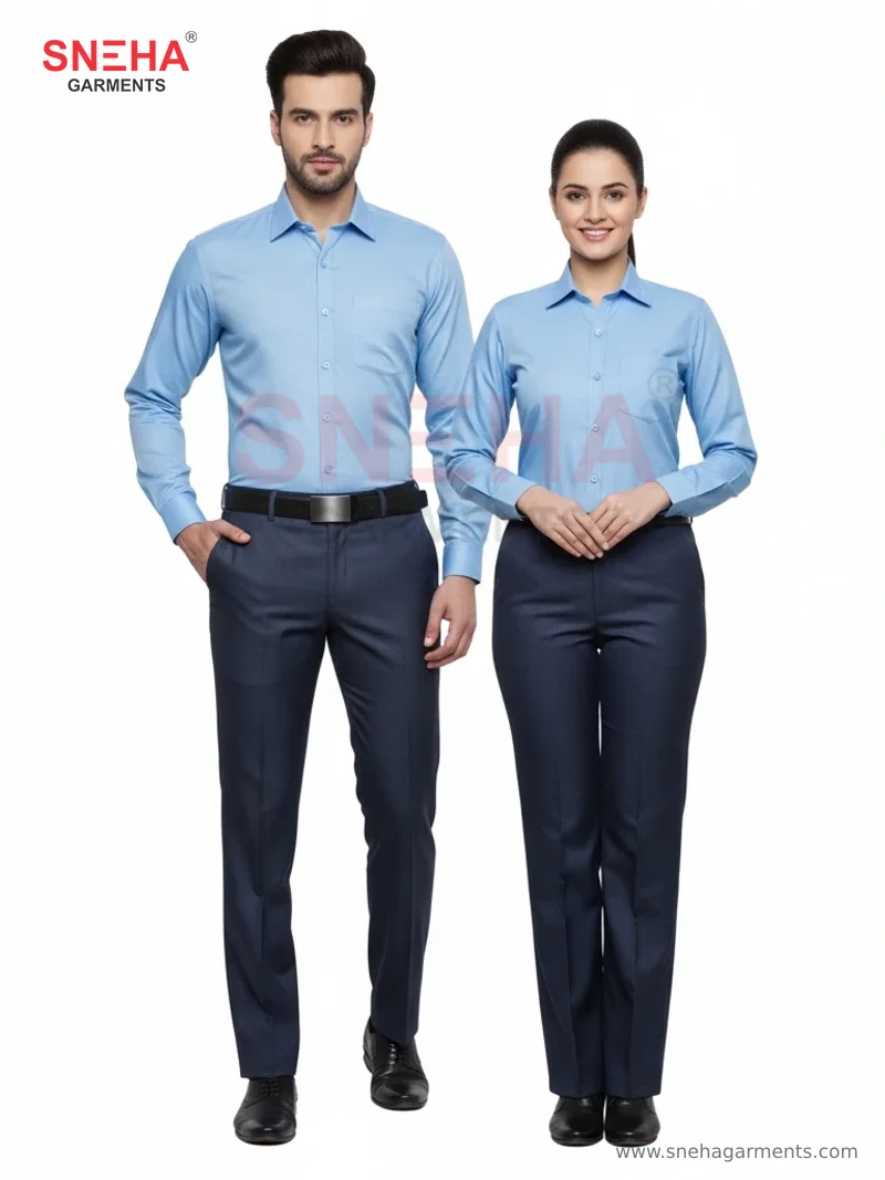Sky Blue & Carbon Blue Shirt Uniform
