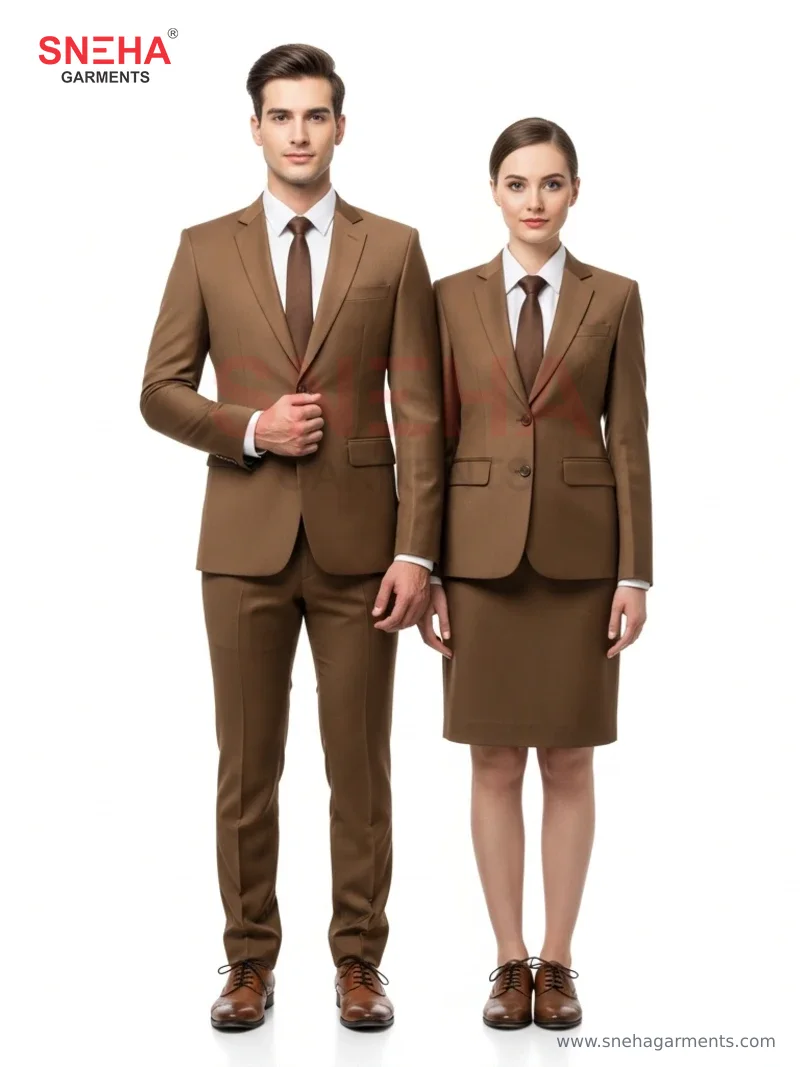 Tan Brown Two-Piece Suit