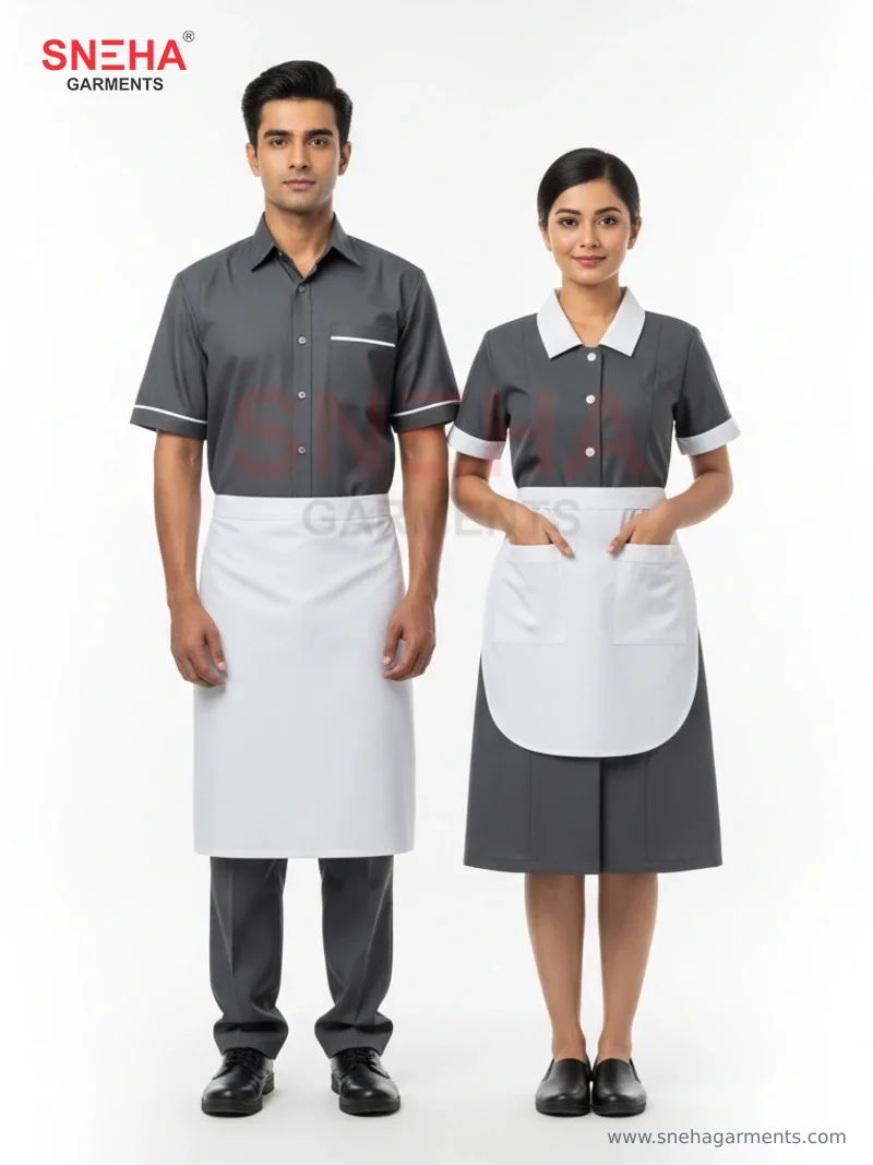 Charcoal Senior Maid Dress