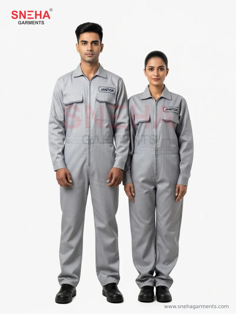 Grey Janitorial Coverall