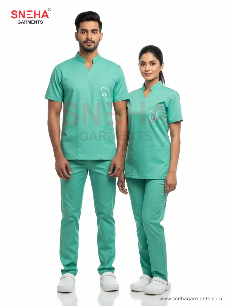 Mint Green Dental Clinic Scrubs