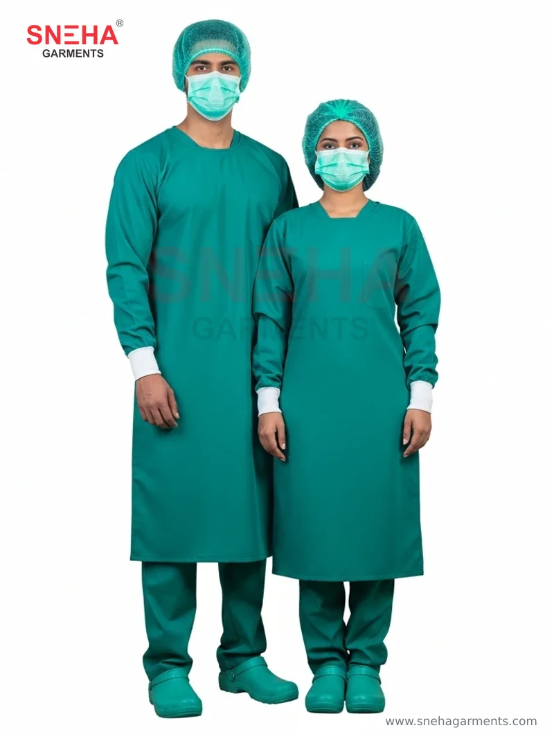 Full Green Surgical OT Gown