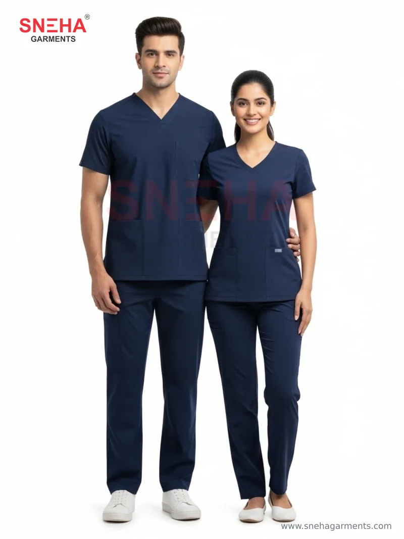 Navy Blue Scrubs Uniform
