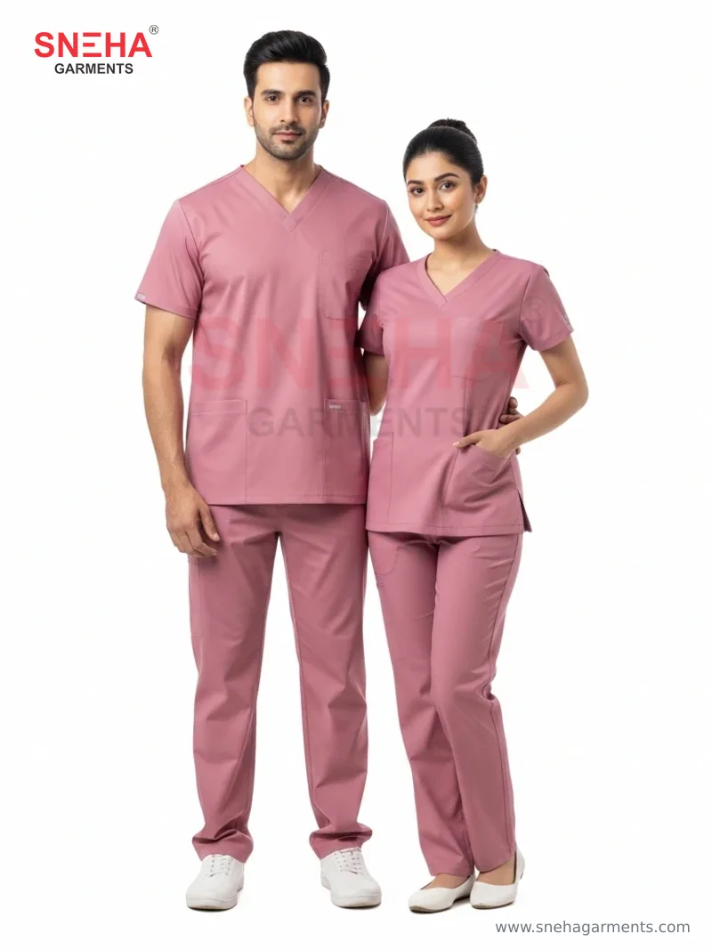 Dusty Pink Scrubs Uniform