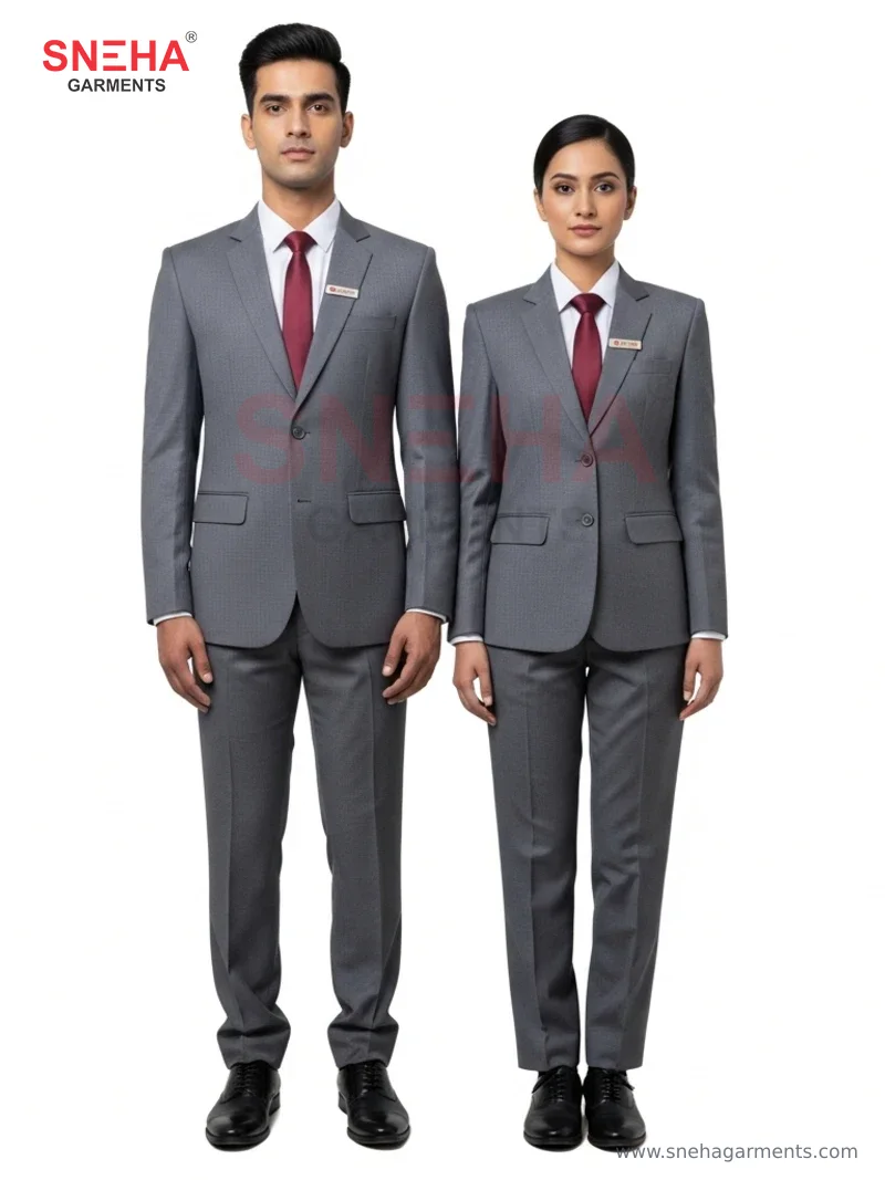 Hotel Banquet Manager Grey Suit