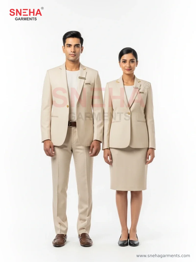 Hotel Boutique Cream Blazer Set