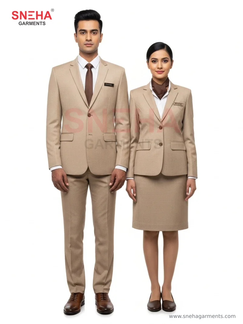 Guest Relations Beige Suit
