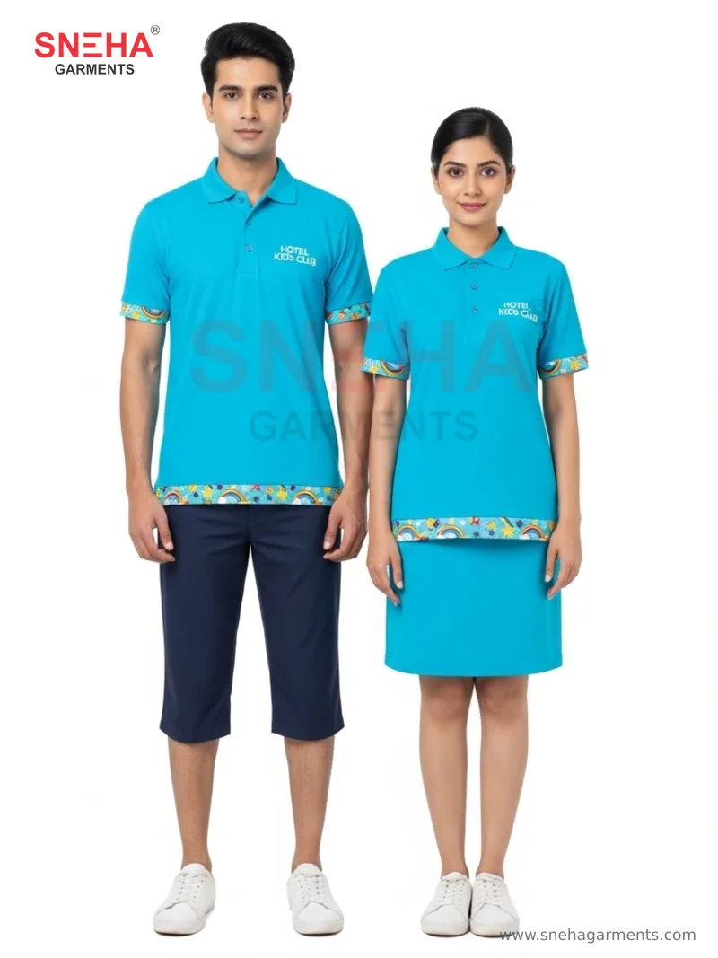 Kids Club Turquoise Polo Set