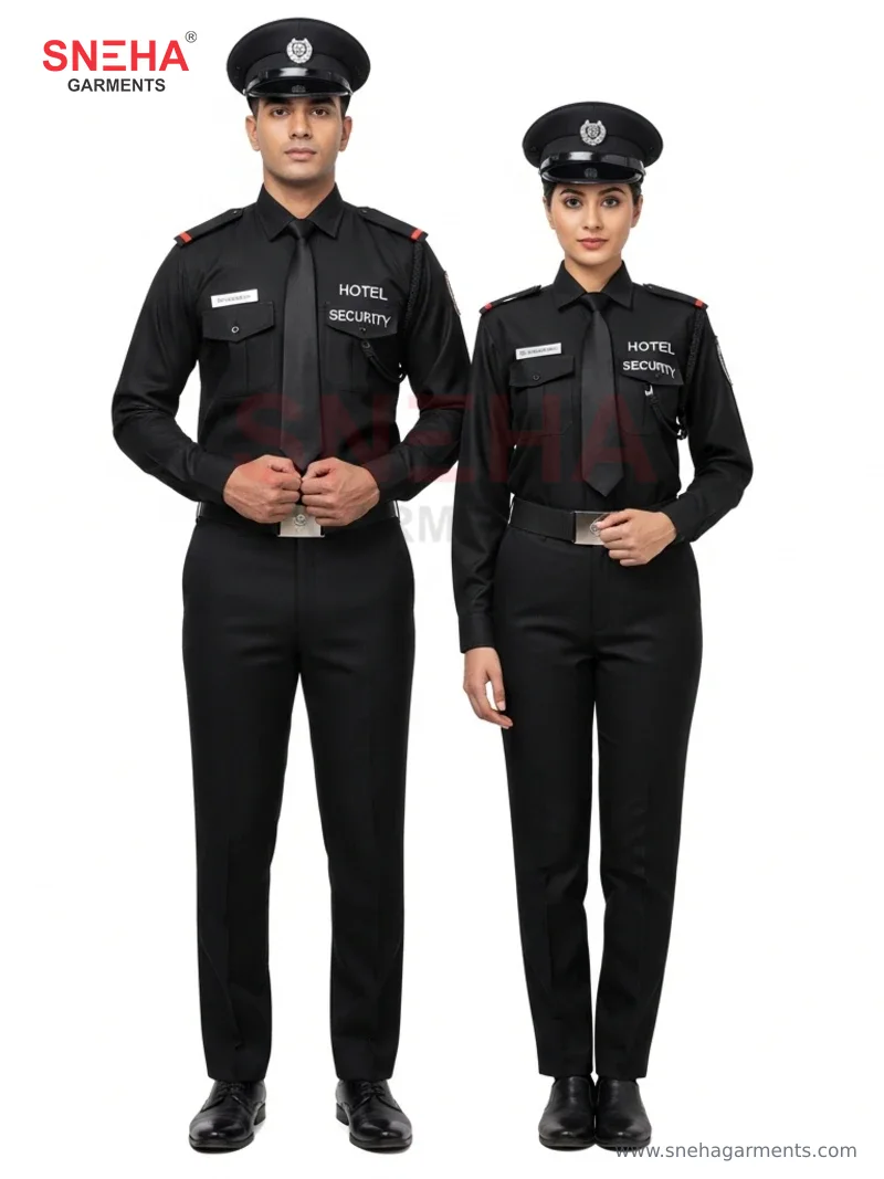 Hotel Security Black Uniform