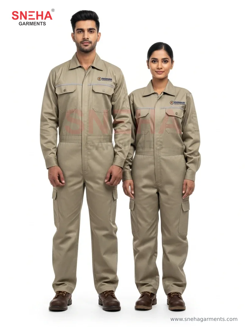 Khaki Industrial Coverall