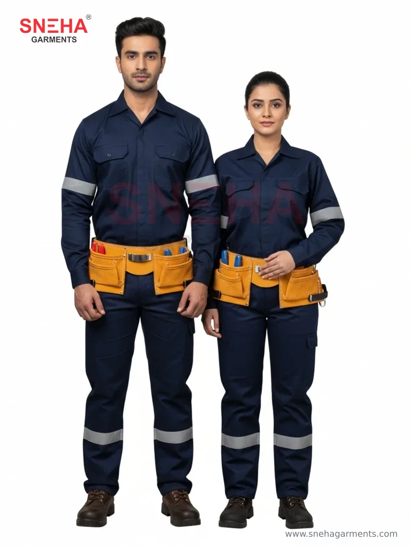 Electrician Navy Reflective Workwear