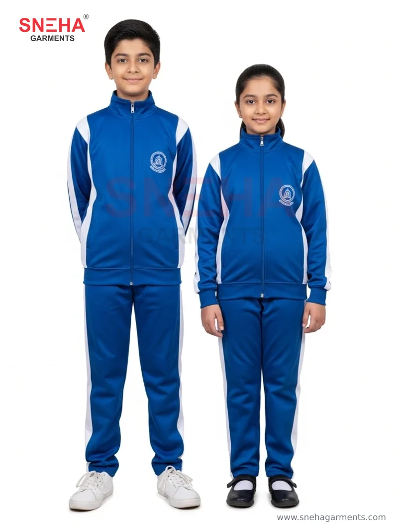 Royal Blue & White Sports Tracksuit
