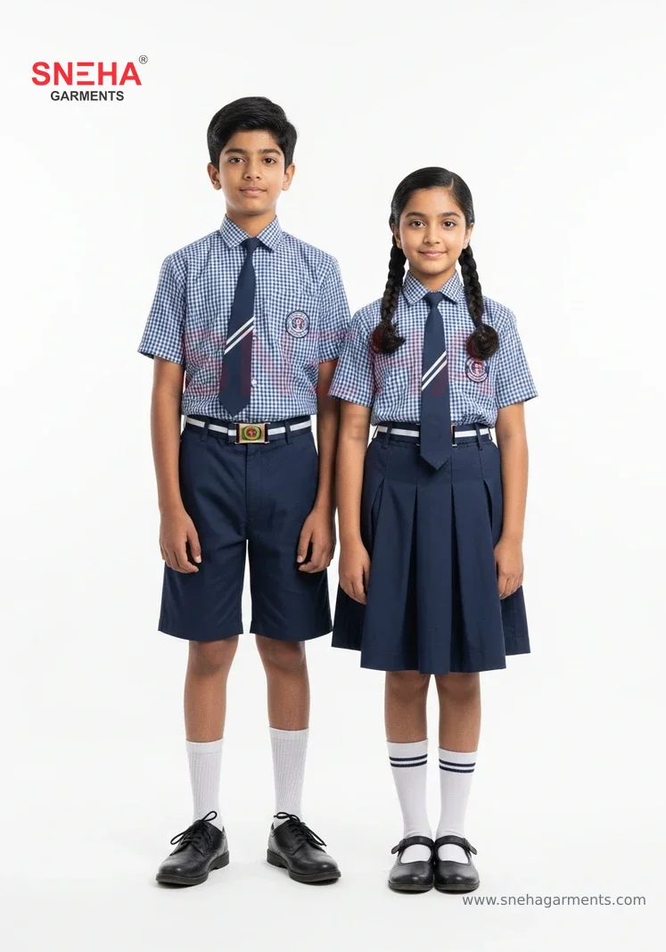 Black & White Check Uniform