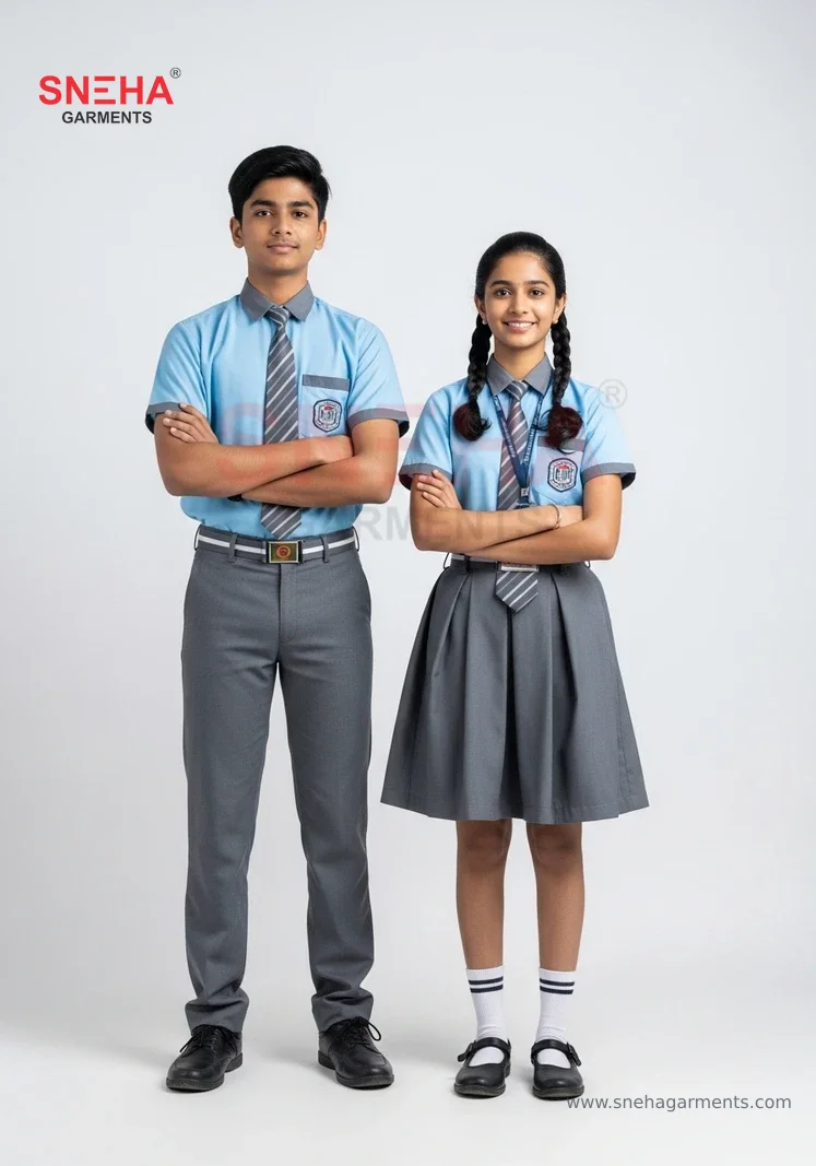 Blue & Grey School Uniform