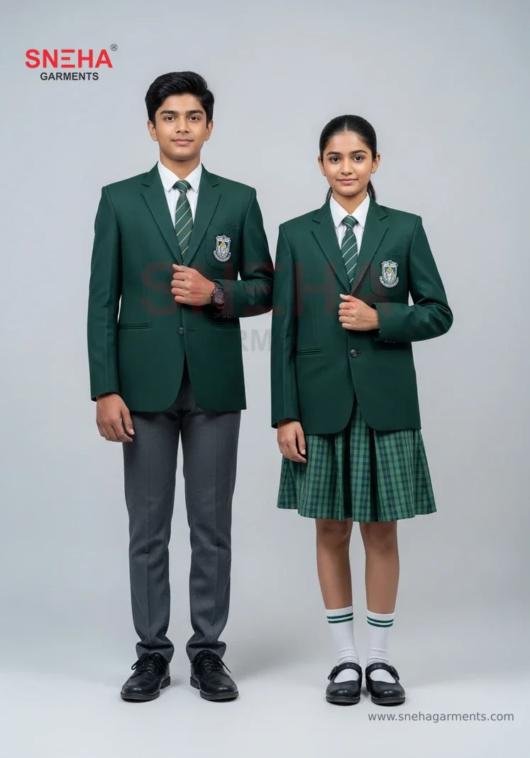 Green Blazer School Uniform