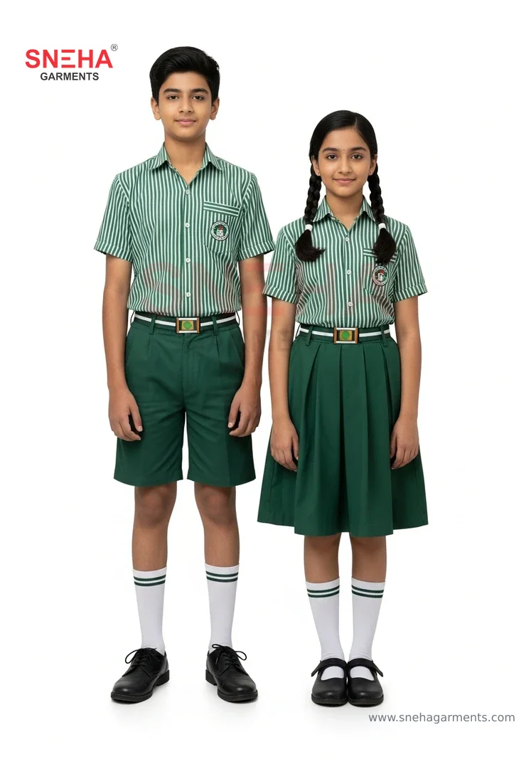 Green Check Blazer Uniform