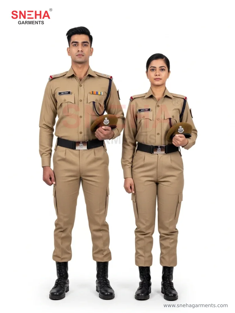 CISF-Style Paramilitary Khaki Uniform