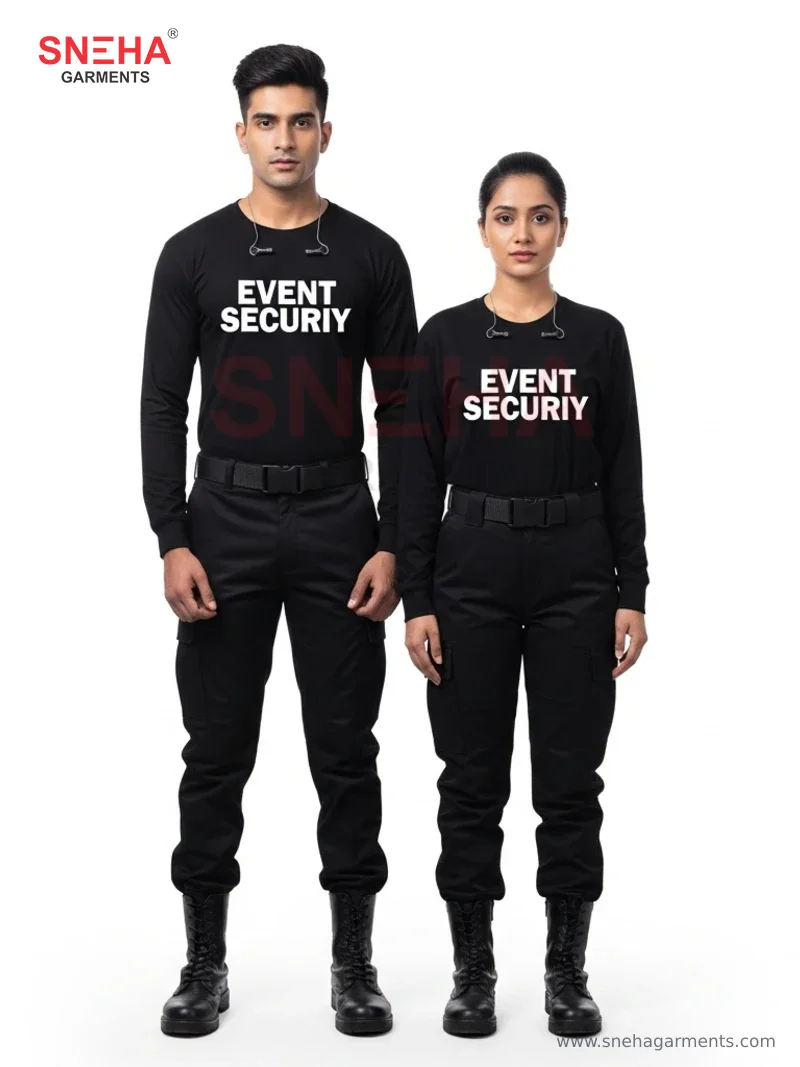 Event Security Black Tactical Set