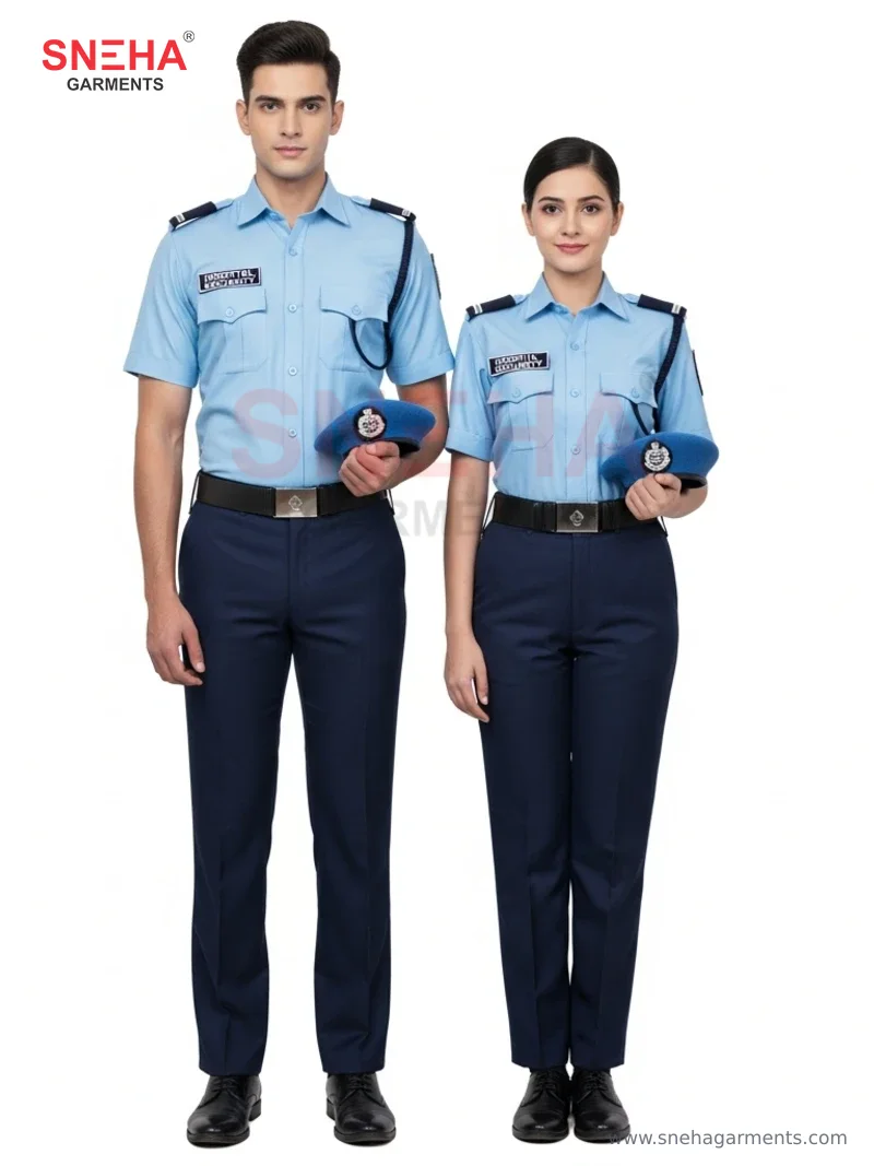 Hospital Security Light Blue Uniform