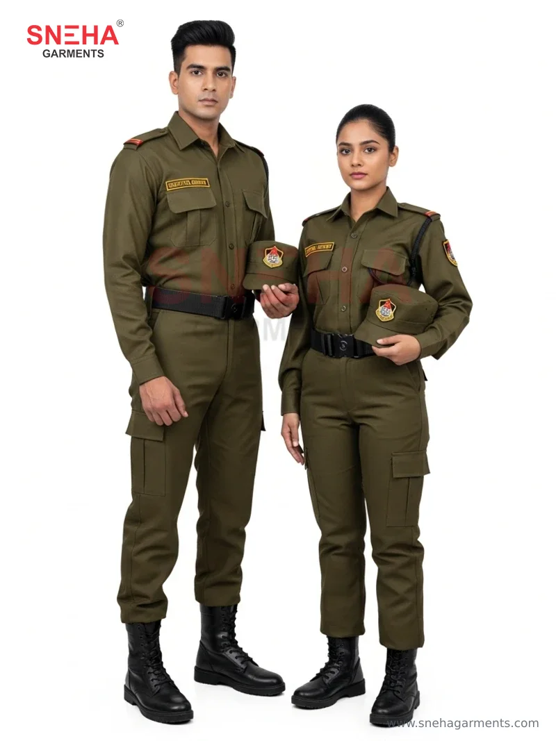 Industrial Security Olive Green Uniform