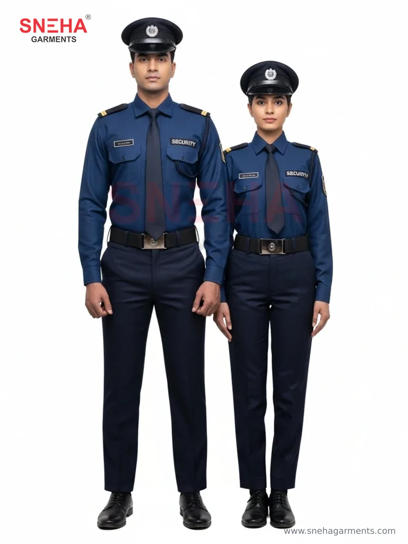 Navy Security Uniform with Tie