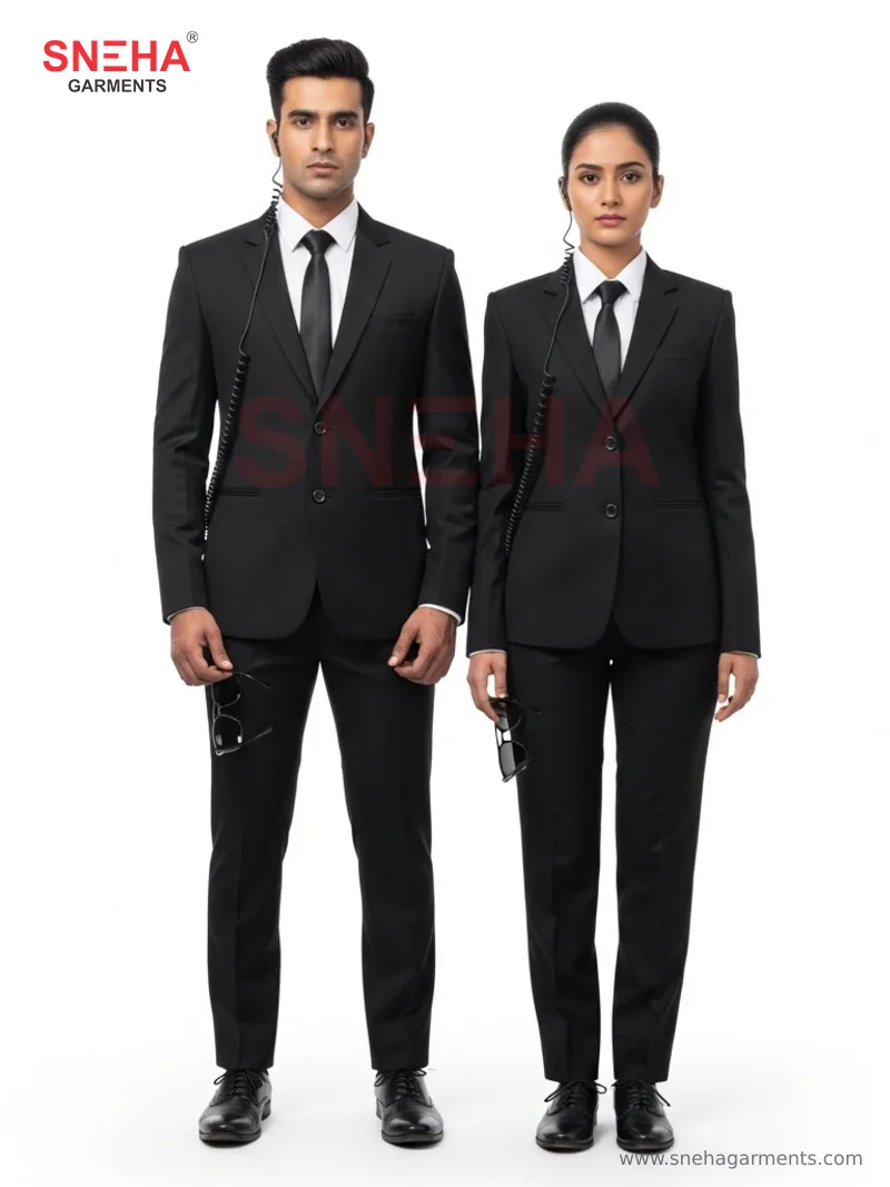 VIP Close Protection Black Suit
