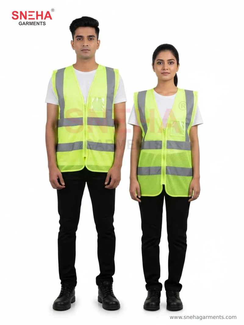 Hi-Vis Lime Green Safety Vest