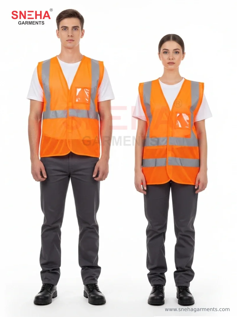 Classic Hi-Vis Orange Safety Vest