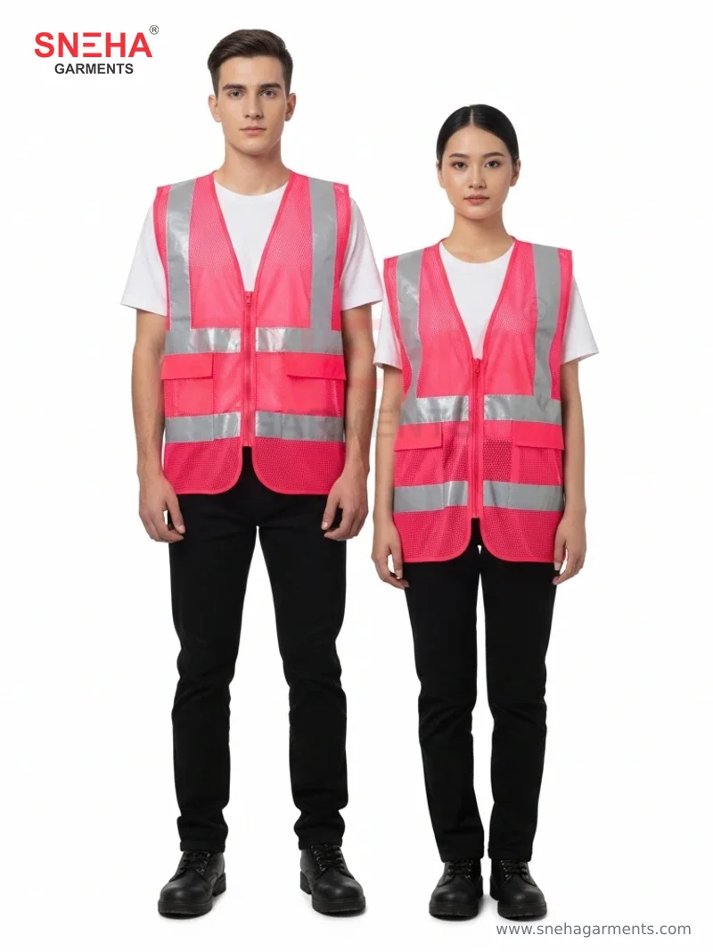Fluorescent Pink Hi-Vis Vest