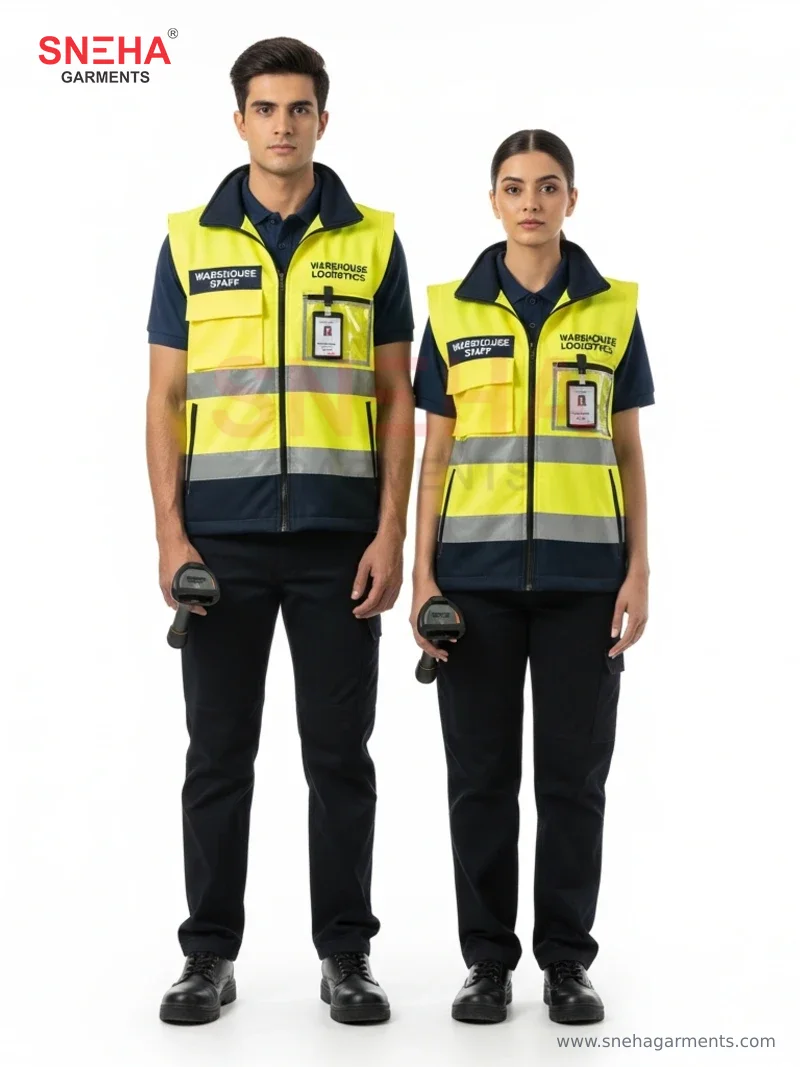 Warehouse Logistics Hi-Vis Yellow Vest