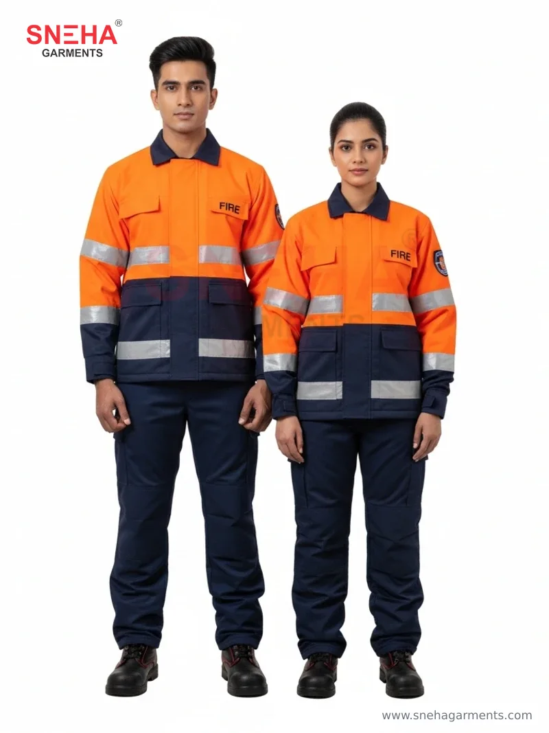 Fire-Resistant Orange Jacket