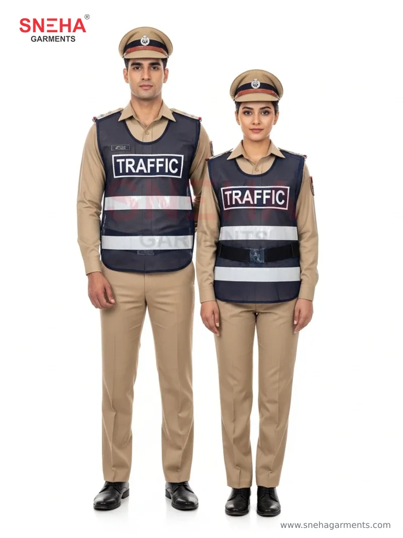 Traffic Police Reflective Vest Set