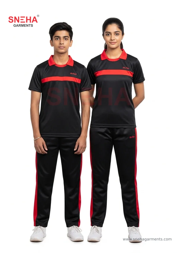 Black & Red Tracksuit (Class 6–10)