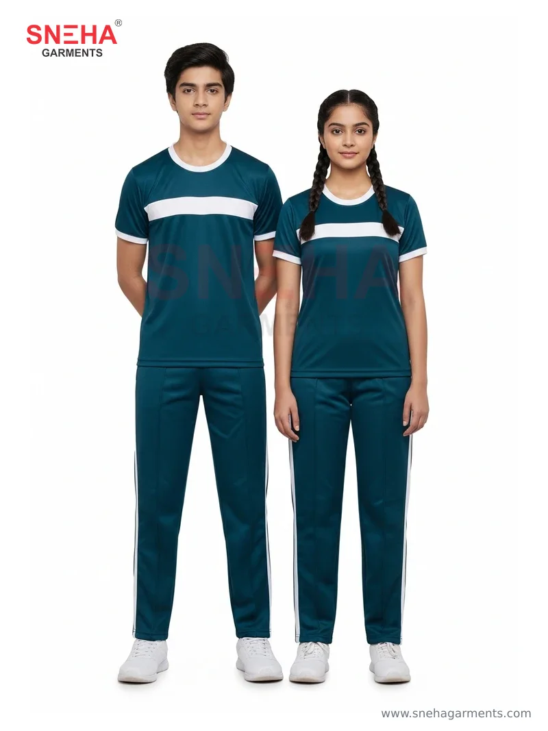 Teal & White Tracksuit (Class 6–10)