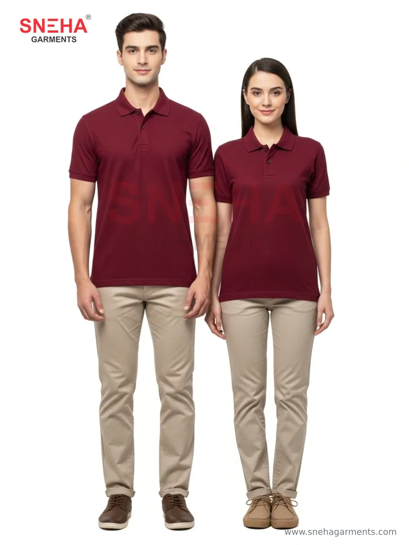 Maroon Polo T-Shirt