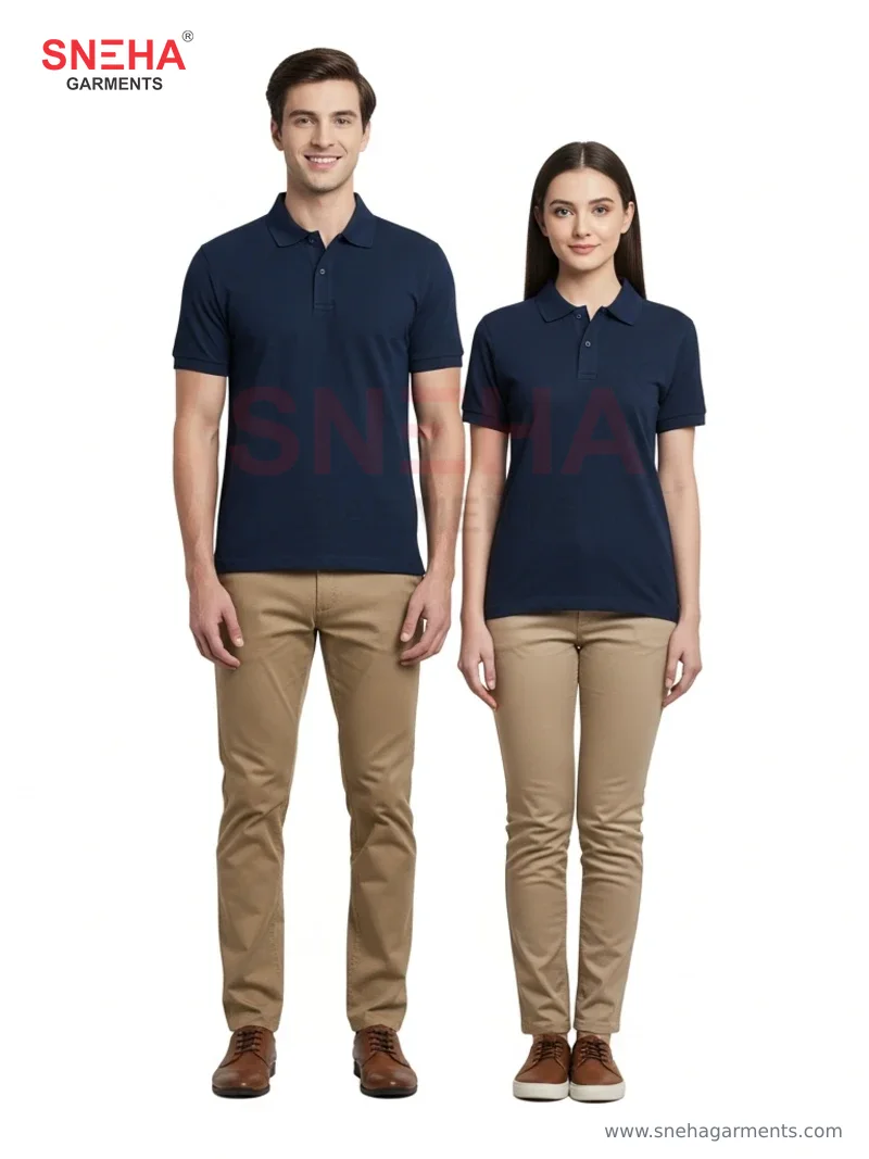 Navy Blue Polo T-Shirt