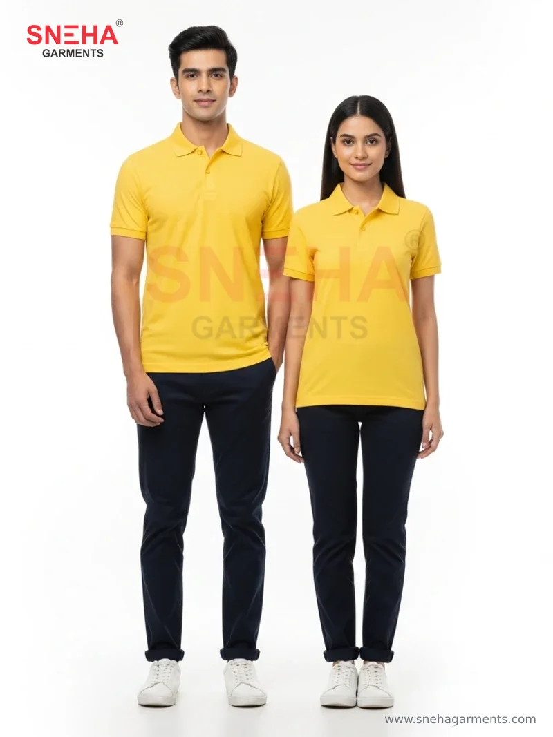 Bright Yellow Polo T-Shirt