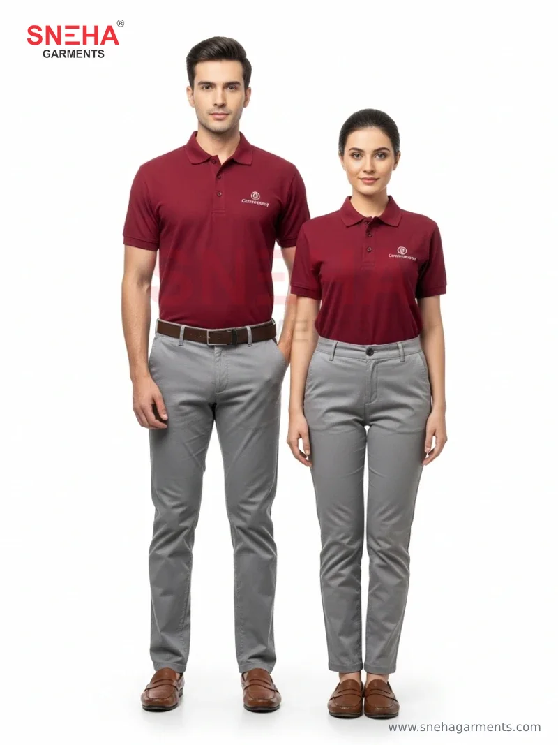 Deep Maroon Corporate Polo