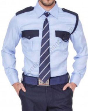 Sky Blue Security Full Shirt For Men