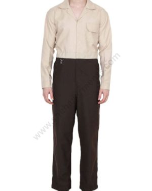 Beige Industrial Shirt And Pant For Men