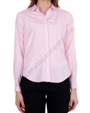 Pink Corporate Shirt For Women
