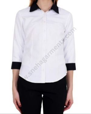 White Corporate Shirt For Women
