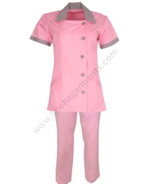 Pink Hospital Nurse Wear For Women
