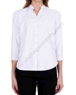 White Corporate Shirt For Women