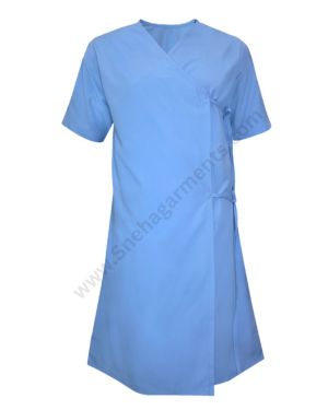 Sky Blue Hospital Patient Gown For Men/Women