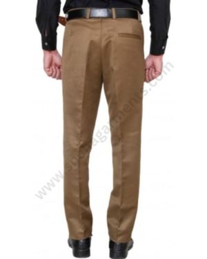 Beige Corporate Pant For Men